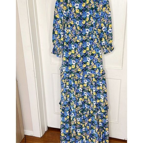 Code x Mode Blue Floral Maxi Dress Nwt Small - Picture 7 of 8